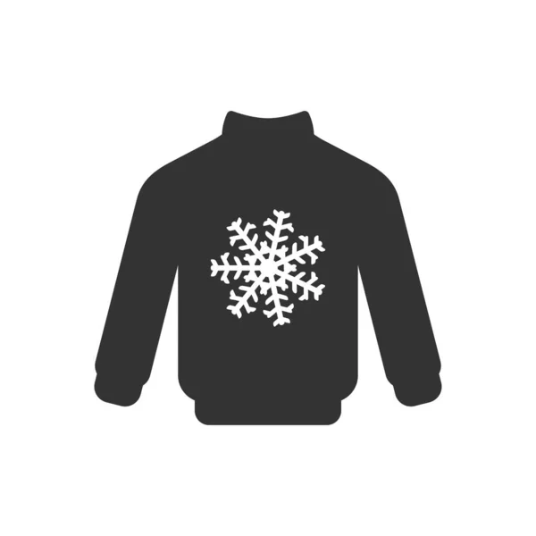 Sudadera Navidad Icono Aislado Sobre Fondo Blanco Símbolo Jersey Moderno — Vector de stock