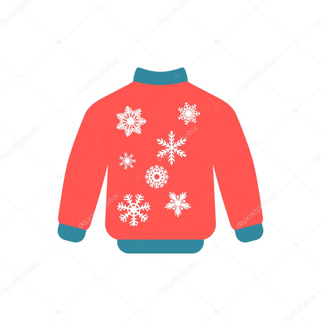 Christmas sweatshirt icon isolated on white background. Pullover symbol modern, simple, vector, icon for website design, mobile app, ui. Vector Illustration