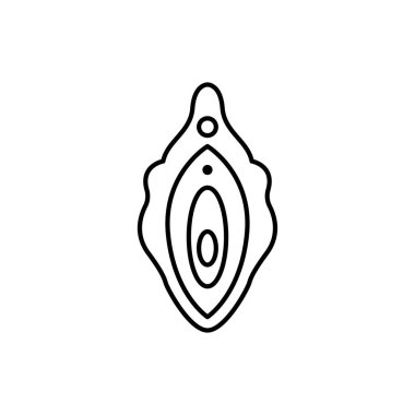 Beyaz arkaplanda izole edilmiş kadın gövdesi simgesi. Anatomi sembolü modern, basit, vektör, web sitesi tasarımı için simge, mobil uygulama, ui. Vektör İllüstrasyonu