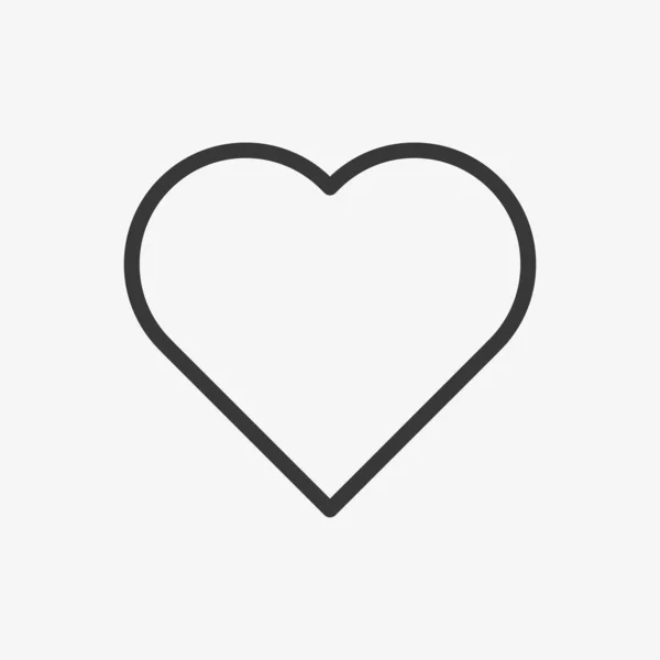 Arka planda kalp simgesi izole edildi. Aşk sembolü modern, basit, vektör, web sitesi tasarımı için simge, mobil uygulama, ui. Vektör İllüstrasyonu