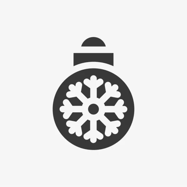 Icona Della Palla Natale Isolata Sullo Sfondo Bauble Simbolo Moderno — Vettoriale Stock