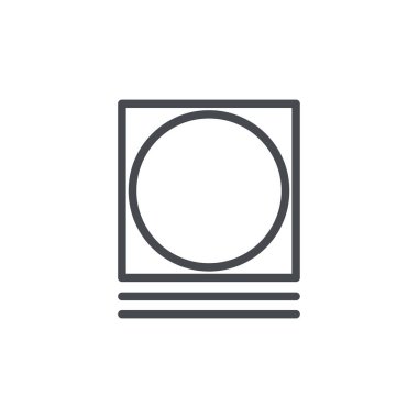 Hassas simge beyaz arkaplanda izole edildi. Çamaşır sembolü modern, basit, vektör, web sitesi tasarımı için simge, mobil uygulama, ui. Vektör İllüstrasyonu