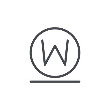 Islak temizleme simgesi beyaz arkaplanda izole edildi. Çamaşır sembolü modern, basit, vektör, web sitesi tasarımı için simge, mobil uygulama, ui. Vektör İllüstrasyonu