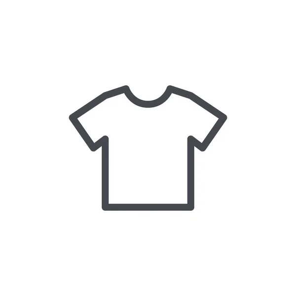 Icono Camiseta Aislada Sobre Fondo Blanco Símbolo Ropa Moderno Simple — Vector de stock