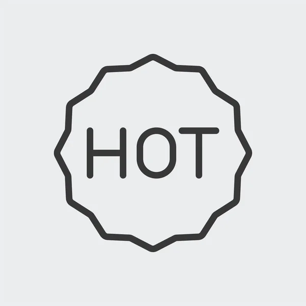 Гаряча Піктограма Продажу Ізольована Фоні Символ Знижки Сучасний Простий Векторний — стоковий вектор