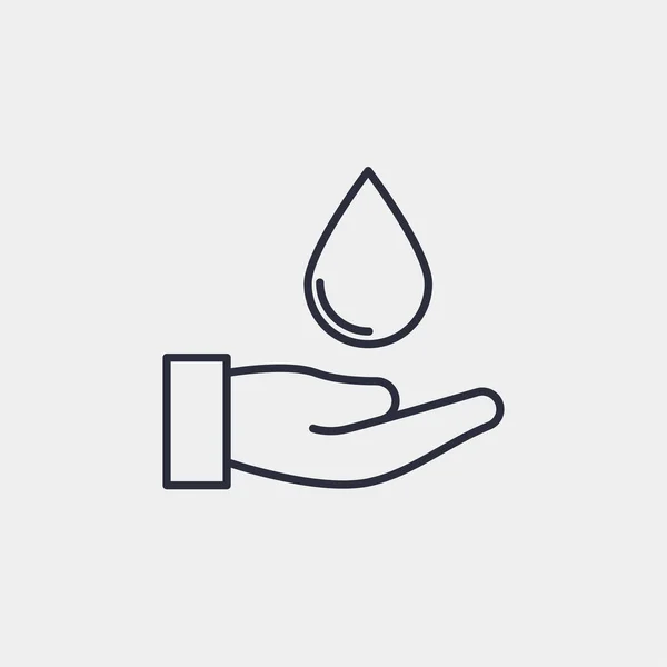 Speichern Sie Wasser Symbol Isoliert Auf Dem Hintergrund Das Umweltsymbol — Stockvektor