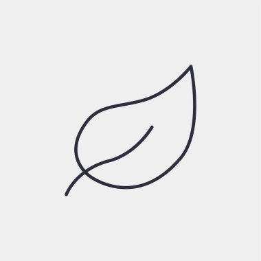 Yaprak simgesi arka planda izole edildi. Bitki sembolü modern, basit, vektör, web sitesi tasarımı için simge, mobil uygulama, ui. Vektör İllüstrasyonu