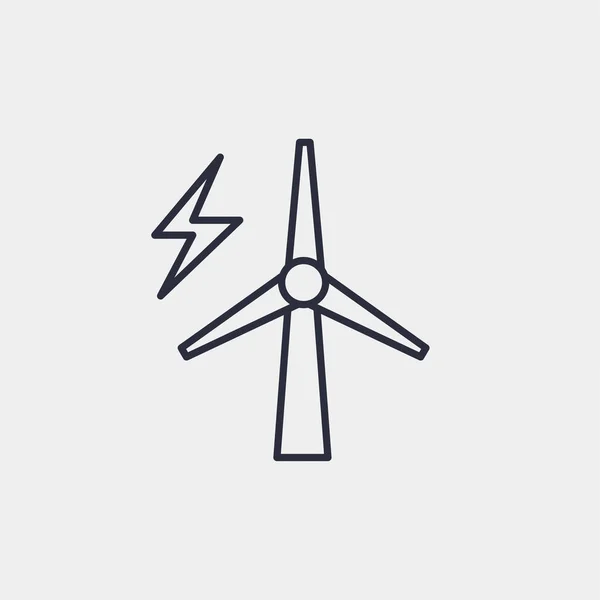 Windrad Symbol Isoliert Auf Dem Hintergrund Das Umweltsymbol Modern Einfach — Stockvektor