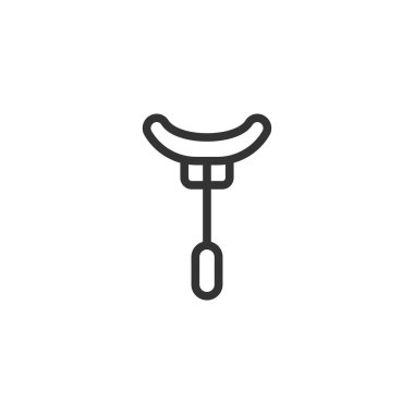 Sosis ikonu. Gıda sembolü modern, basit, vektör, web sitesi tasarımı için simge, mobil uygulama, ui. Vektör İllüstrasyonu