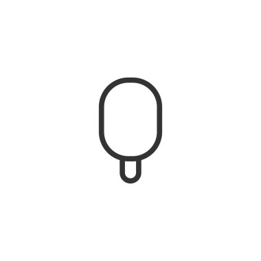 Dondurma ikonu. Tatlı sembolü modern, basit, vektör, web sitesi tasarımı için simge, mobil uygulama, ui. Vektör İllüstrasyonu