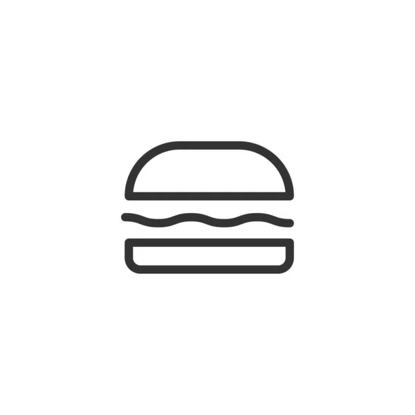 Icône Burger Sandwich Symbole Moderne Simple Vectoriel Icône Pour Conception — Image vectorielle