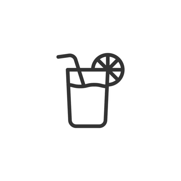 Lemonadikon Drick Symbol Modern Enkel Vektor Ikon För Webbdesign Mobilapp — Stock vektor