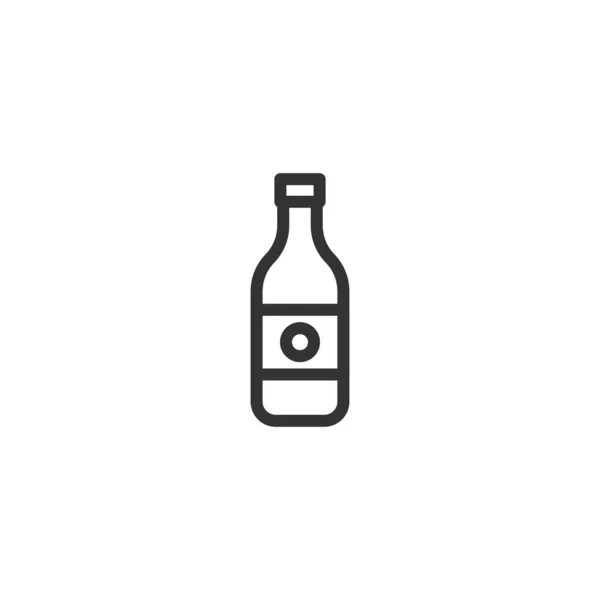 Flessenpictogram Drinksymbool Modern Eenvoudig Vector Icoon Voor Website Design Mobiele — Stockvector