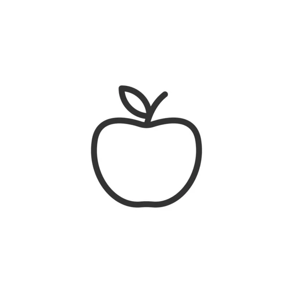 Äppelikonen Frukt Symbol Modern Enkel Vektor Ikon För Webbdesign Mobilapp — Stock vektor