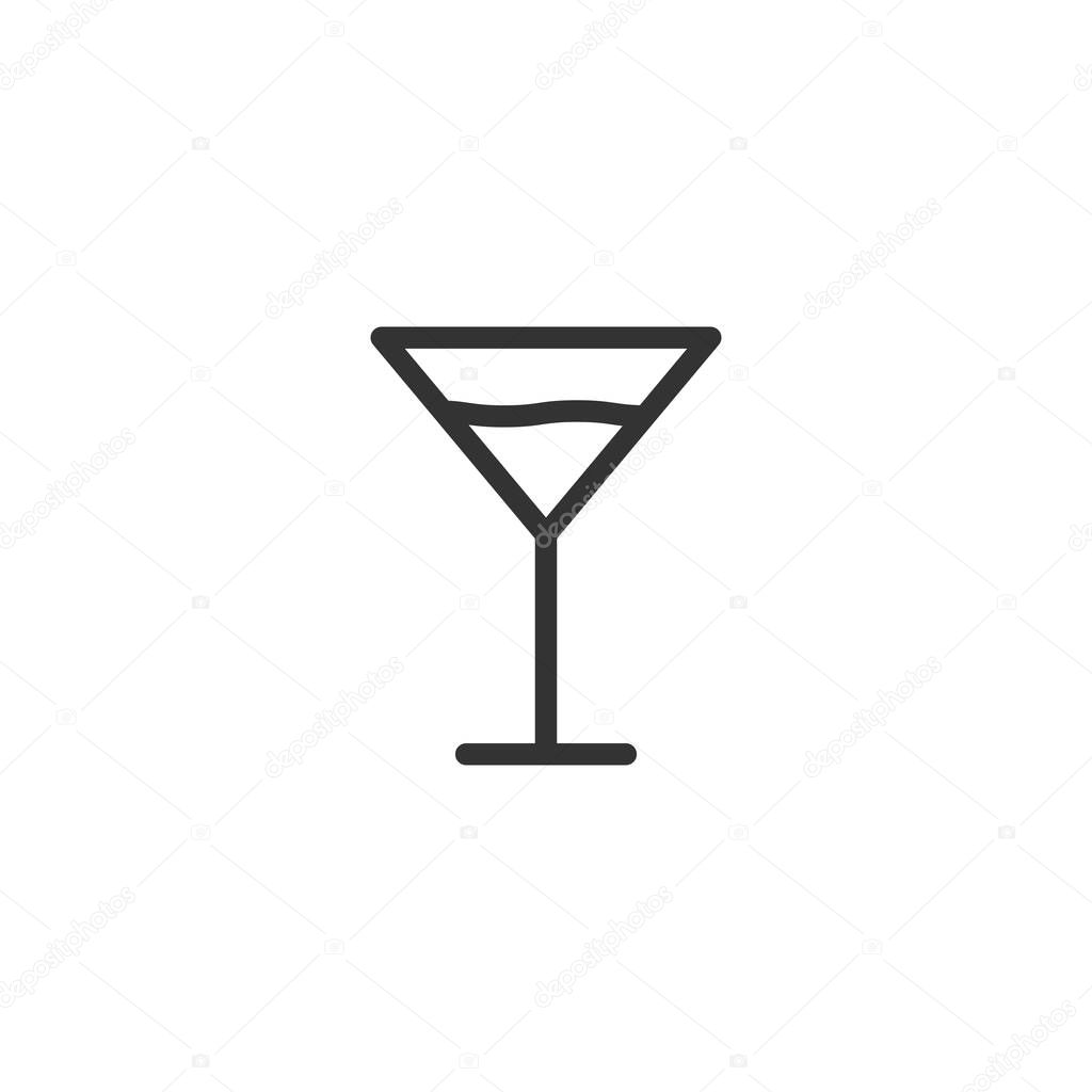 Glass icon. Drink symbol modern, simple, vector, icon for website design, mobile app, ui. Vector Illustration