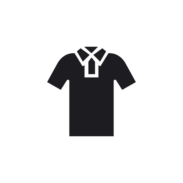 Polo Icono Camisa Aislado Sobre Fondo Blanco Símbolo Ropa Moderno — Vector de stock