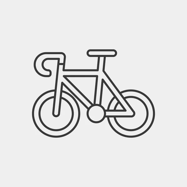 Icône Vélo Isolé Arrière Plan Symbole Vélo Moderne Simple Vectoriel — Image vectorielle