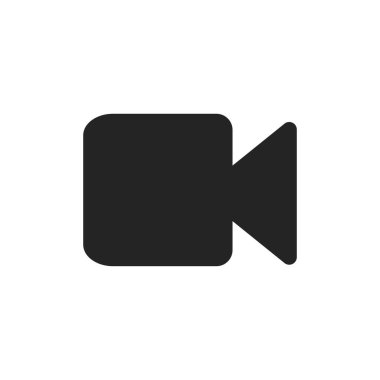Video simgesi. Web sitesi tasarımı için modern, basit, vektör, simge kaydı, mobil uygulama, ui. Vektör İllüstrasyonu