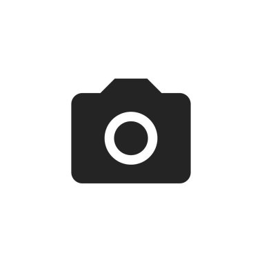 Kamera simgesi. Fotoğraf sembolü modern, basit, vektör, web sitesi tasarımı için simge, mobil uygulama, ui. Vektör İllüstrasyonu