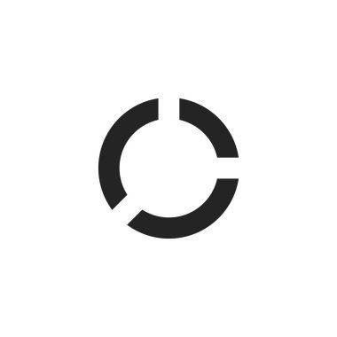 Grafik çizelgesi simgesi. Web sitesi tasarımı için diyagram sembolü modern, basit, vektör, simge, mobil uygulama, ui. Vektör İllüstrasyonu