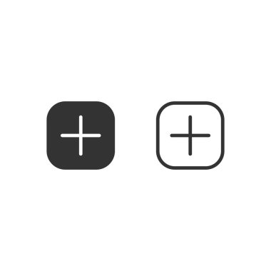 Düğme simgesi beyaz arkaplanda izole edildi. Sosyal medya sembolü modern, basit, vektör, web sitesi tasarımı için simge, mobil uygulama, ui. Vektör İllüstrasyonu