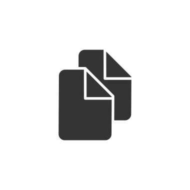 Kopyalama simgesi. Web sitesi tasarımı için modern, basit, vektör, simge, mobil uygulama, ui. Vektör İllüstrasyonu