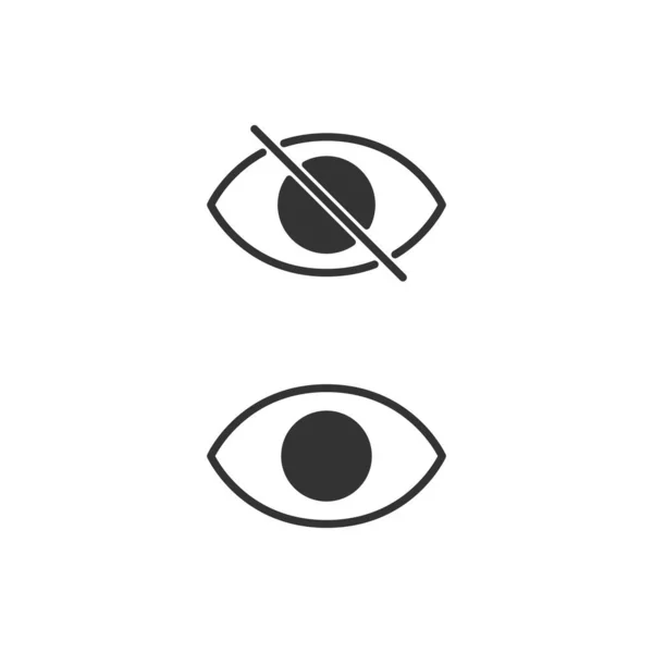 Auge Auge Vision Symbol Modern Einfach Vektor Symbol Für Website — Stockvektor