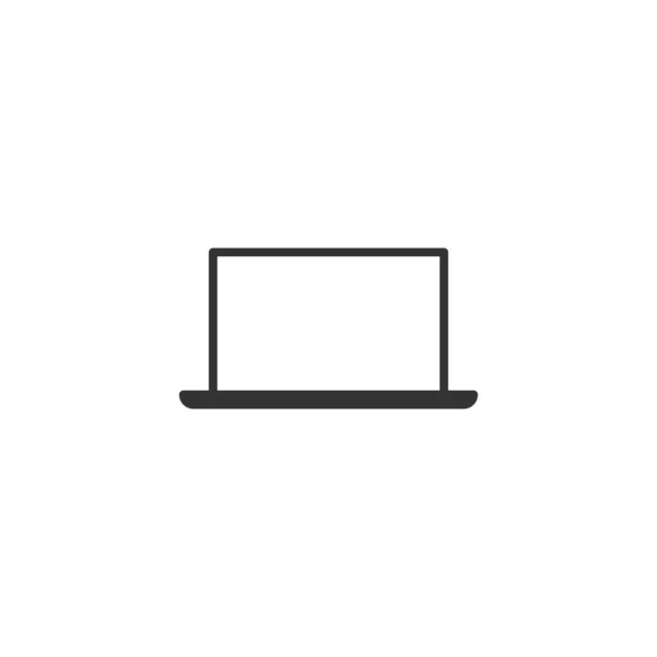 Icono Del Ordenador Portátil Símbolo Dispositivo Moderno Simple Vector Icono — Archivo Imágenes Vectoriales