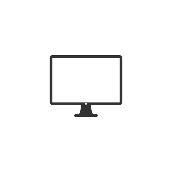 Icono Del Monitor Símbolo Ordenador Moderno Simple Vector Icono Para — Archivo Imágenes Vectoriales