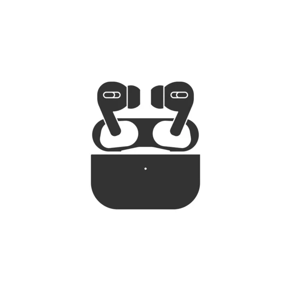 イヤホンのアイコン ガジェットのシンボルは ウェブサイトのデザイン モバイルアプリ Uiのための現代的 シンプルでベクトル アイコン ベクターイラスト — ストックベクタ