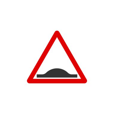 Speed ramp triangle road sign icon. Traffic signs symbol modern, simple, vector, icon for website design, mobile app, ui. Vector Illustration