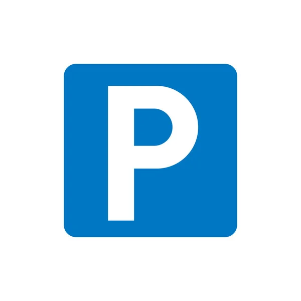 Parking Sign Icon Traffic Signs Symbol Modern Simple Vector Icon — ストックベクタ