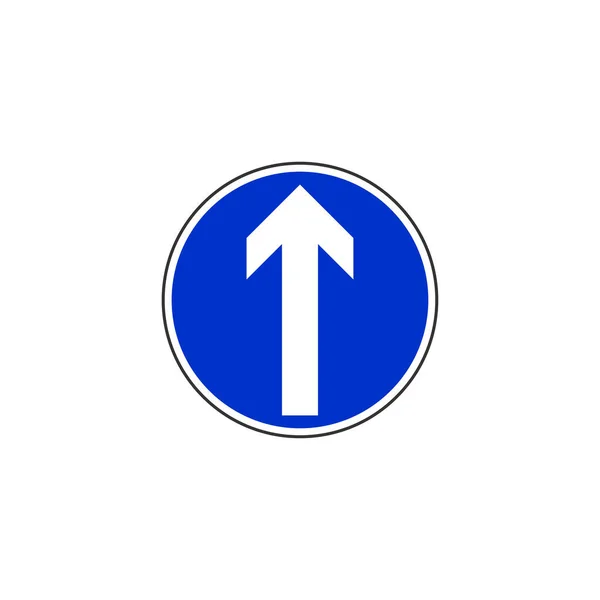 Arrow Vertical Road Sign Icon Traffic Signs Symbol Modern Simple — Διανυσματικό Αρχείο