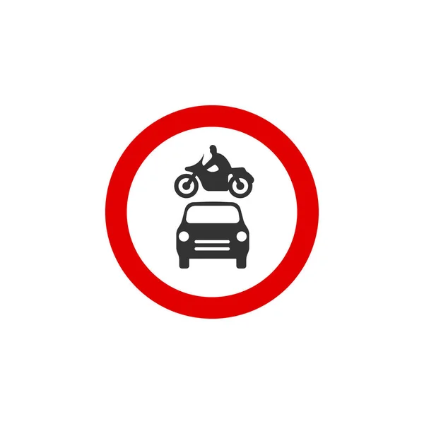 Vehicles Allowed Road Sign Icon Traffic Signs Symbol Modern Simple — ストックベクタ