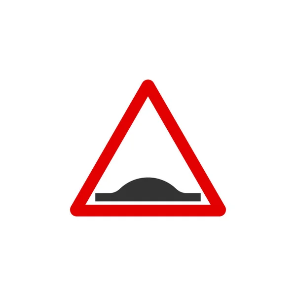 Speed Ramp Triangle Road Sign Icon Traffic Signs Symbol Modern — Vector de stock