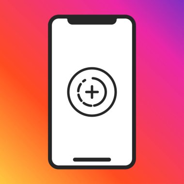 Arkaplanda akıllı telefon simgesi izole edildi. Gadget sembolü modern, basit, vektör, web sitesi tasarımı için simge, mobil uygulama, ui. Vektör İllüstrasyonu