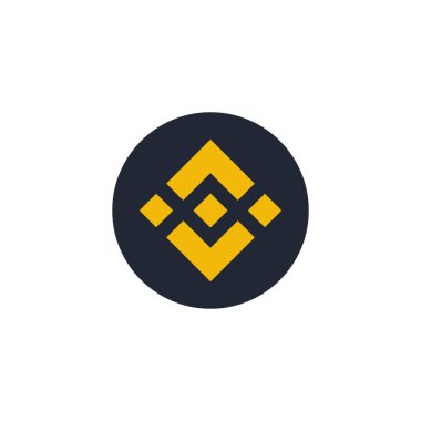 Beyaz arkaplanda Binance simgesi izole edildi. Şifreleme sembolü modern, basit, vektör, web sitesi tasarımı için simge, mobil uygulama, ui. Vektör İllüstrasyonu