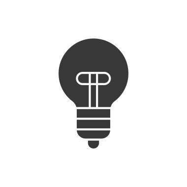 Ampul simgesi. Beyin fırtınası sembolü modern, basit, vektör, web sitesi tasarımı için simge, mobil uygulama, ui. Vektör İllüstrasyonu