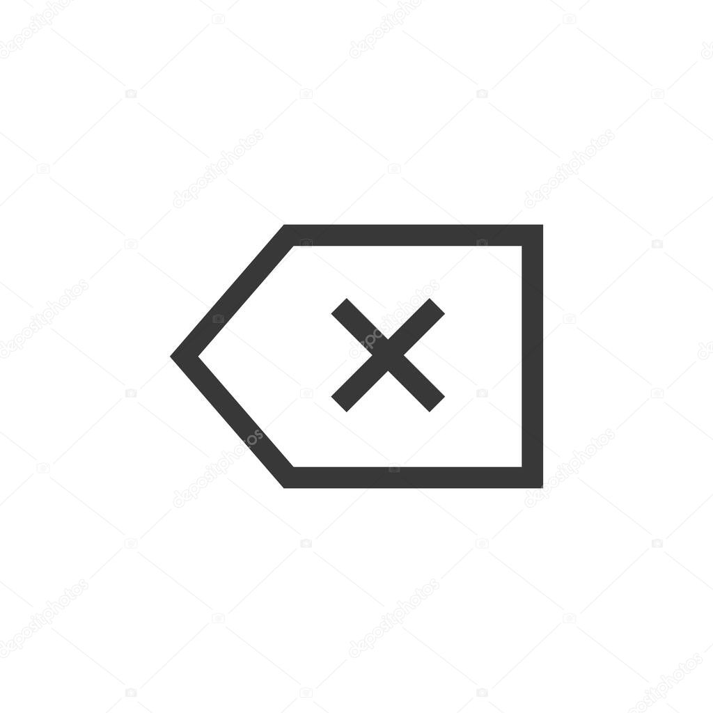 Backspace icon. Delete symbol modern, simple, vector, icon for website design, mobile app, ui. Vector Illustration