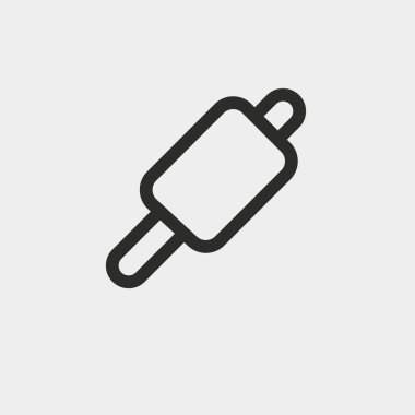 Arka planda hayvan fırçası simgesi izole edildi. Hayvan bakımı sembolü modern, basit, vektör, web sitesi tasarımı için simge, mobil uygulama, ui. Vektör İllüstrasyonu