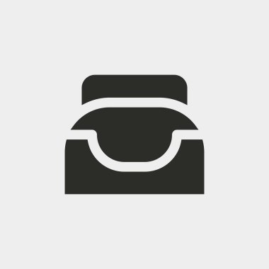 Evcil hayvan yatak ikonu arka planda izole edildi. Yerel sembol modern, basit, vektör, web sitesi tasarımı için simge, mobil uygulama, ui. Vektör İllüstrasyonu