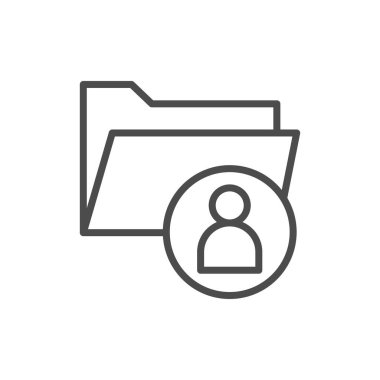 Belge simgesi beyaz arkaplanda izole edildi. Dizin sembolü modern, basit, vektör, web sitesi tasarımı için simge, mobil uygulama, ui. Vektör İllüstrasyonu