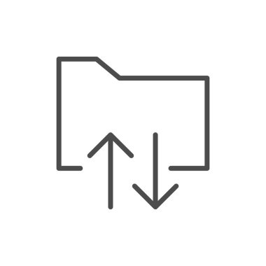 Belge yükleme simgesi beyaz arkaplanda izole edildi. Dizin sembolü modern, basit, vektör, web sitesi tasarımı için simge, mobil uygulama, ui. Vektör İllüstrasyonu