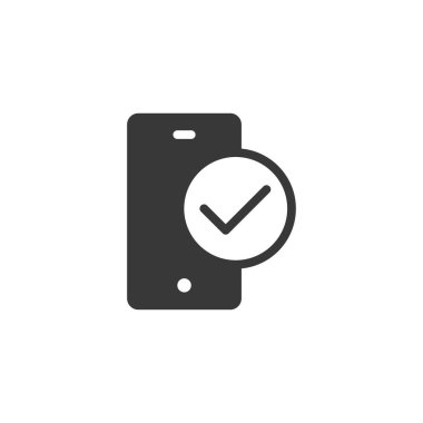 Akıllı telefon ikonu. Telefon sembolü modern, basit, vektör, web sitesi tasarımı için simge, mobil uygulama, ui. Vektör