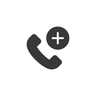 Çağrı simgesi ekle. Telefon sembolü modern, basit, vektör, web sitesi tasarımı için simge, mobil uygulama, ui. Vektör
