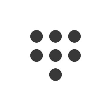 Klavye simgesi. Akıllı telefon sembolü modern, basit, vektör, web sitesi tasarımı için simge, mobil uygulama, ui. Vektör İllüstrasyonu