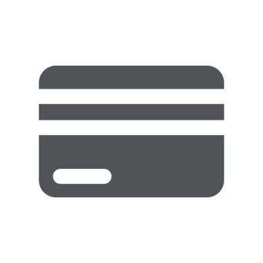 Kredi kartı simgesi beyaz arkaplanda izole edildi. Ödeme sembolü modern, basit, vektör, web sitesi tasarımı için simge, mobil uygulama, ui. Vektör İllüstrasyonu