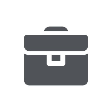 Evrak çantası simgesi beyaz arkaplanda izole edildi. Çanta sembolü modern, basit, vektör, web sitesi tasarımı için simge, mobil uygulama, ui. Vektör İllüstrasyonu