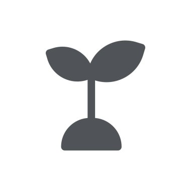 Beyaz arkaplanda bitki simgesi izole edildi. Web sitesi tasarımı için modern, basit, vektör, simge, mobil uygulama, ui. Vektör İllüstrasyonu