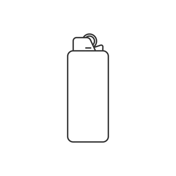 Feuerzeug Symbol Isoliert Auf Weißem Hintergrund Zündzeichen Modern Einfach Vektor — Stockvektor